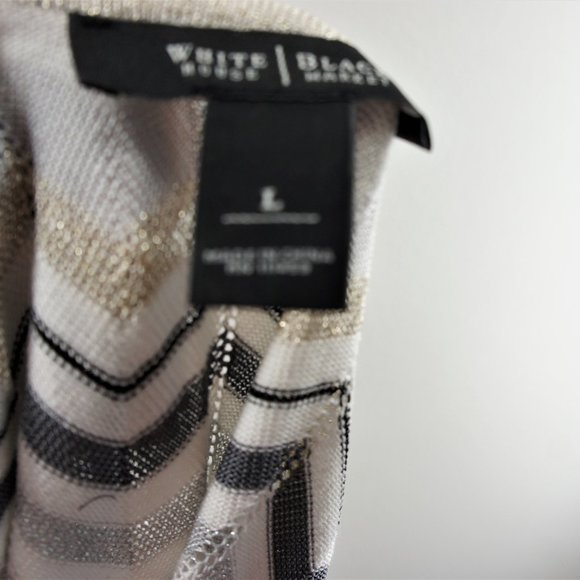 White house black market zig zag sweater size L - Picture 4 of 5